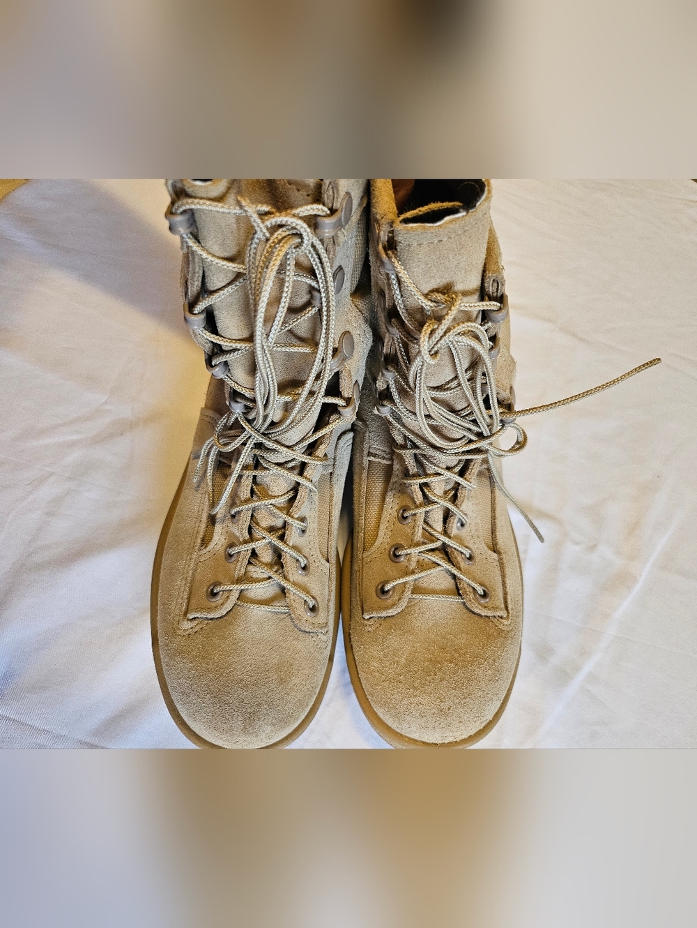 Wellco Women's Tactical Boots Tan Vibram Sole Solid Size 6 Wide